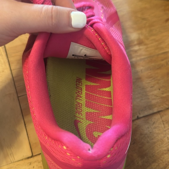 Nike Air Max Women's Pink Yellow Running US Shoes Tennis - Picture 10 of 11